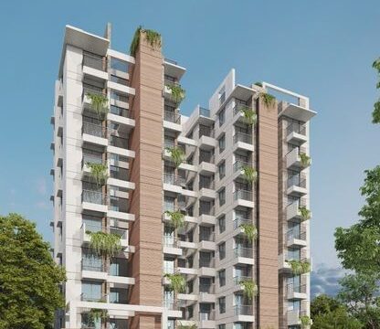 South-East view flat Infront of 40′ Avenue Road @ Bashundhara